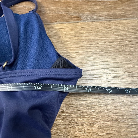 Lauren Ralph Lauren Beach Club Solid Underwire Tankini Top, Navy, Size 8, NWT - Picture 9 of 12